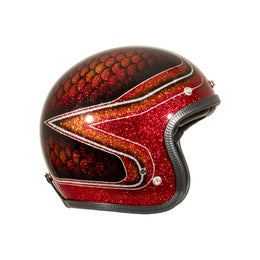 70's Red Fish Scales Superflake kyp&auml;r&auml;