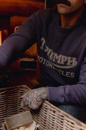 Triumph Radial sweatari - Washed Indigo